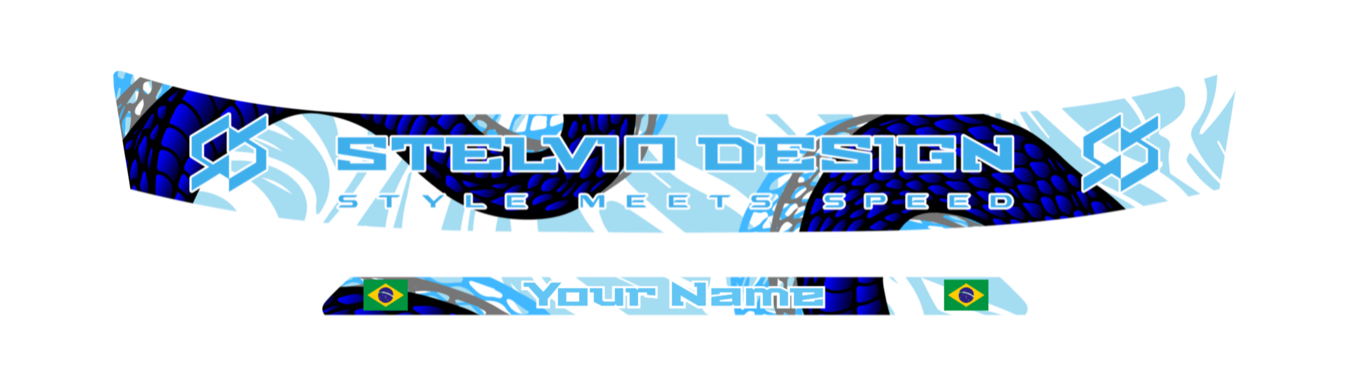 Custom Visor Sticker 9