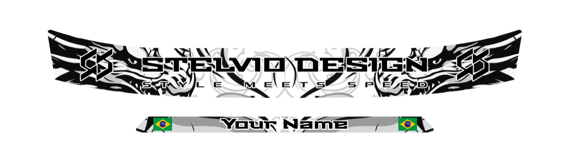 Custom Visor Sticker 10