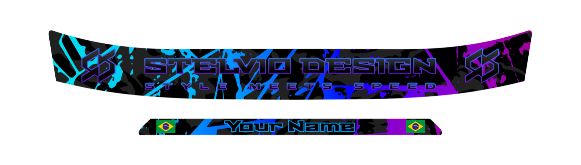 Custom Visor Sticker 13