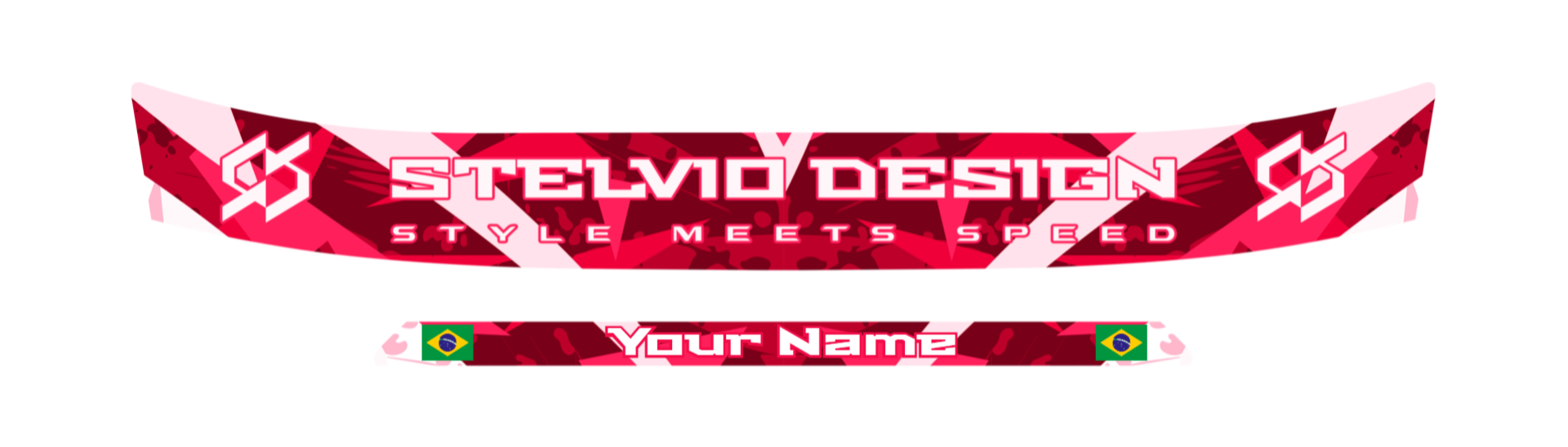 Custom Visor Sticker 6