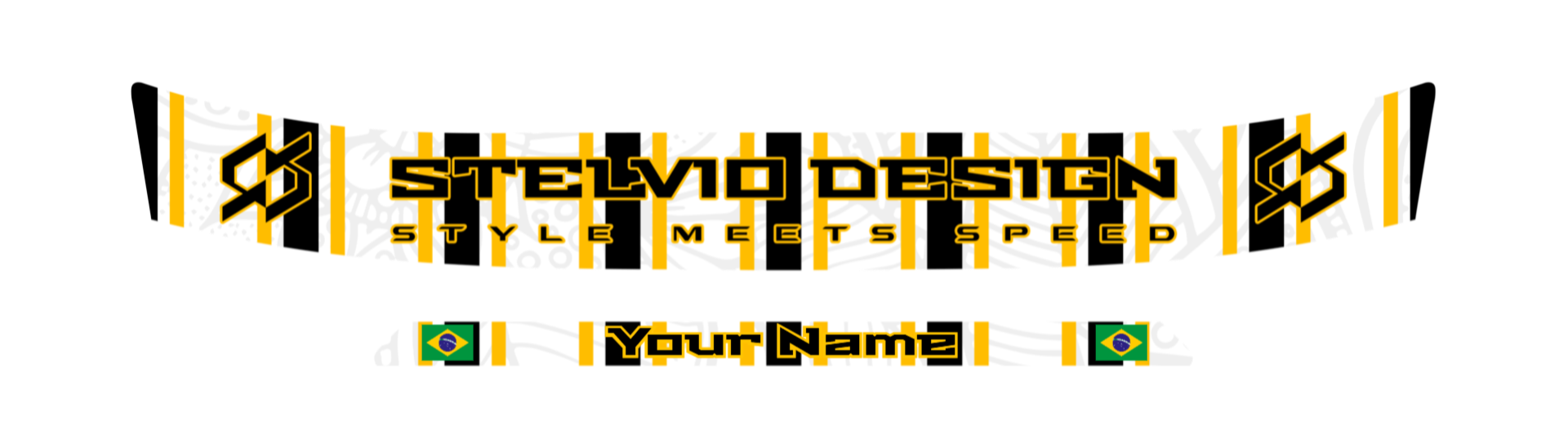 Custom Visor Sticker 12